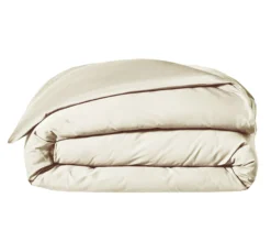 HOUSSE DE COUETTE UNI SATIN NATUREL