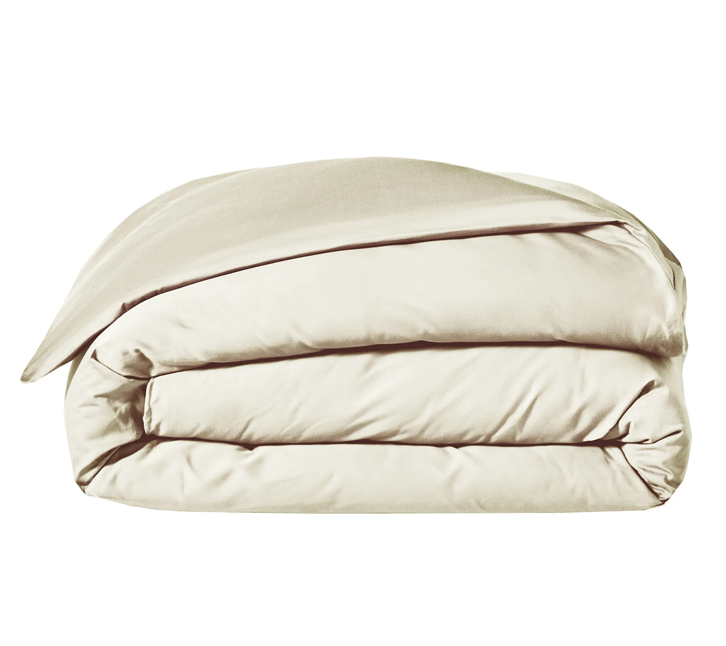 HOUSSE DE COUETTE UNI SATIN NATUREL