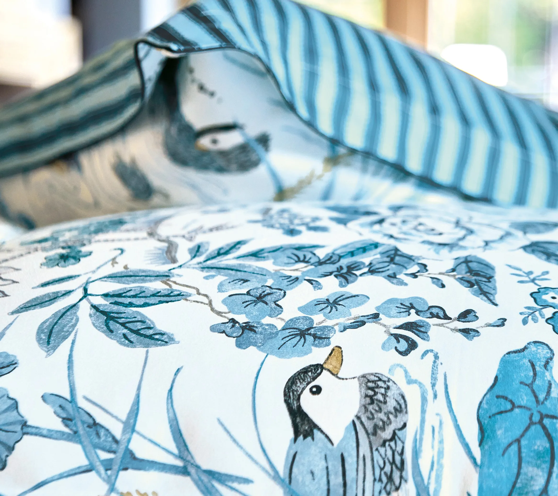 HOUSSE DE COUETTE WATER GARDEN BLEU