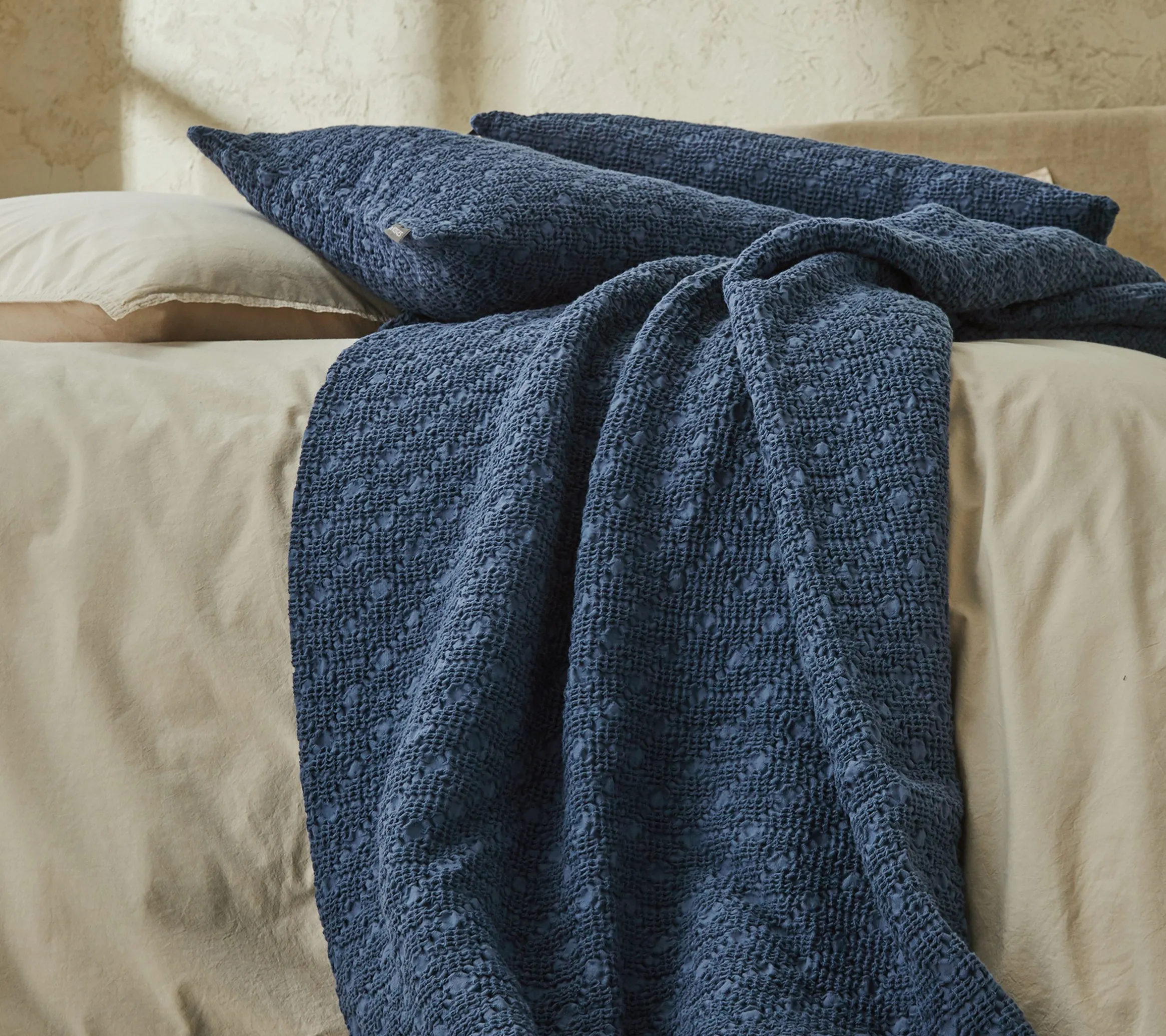 JETE DE LIT EVEREST INDIGO