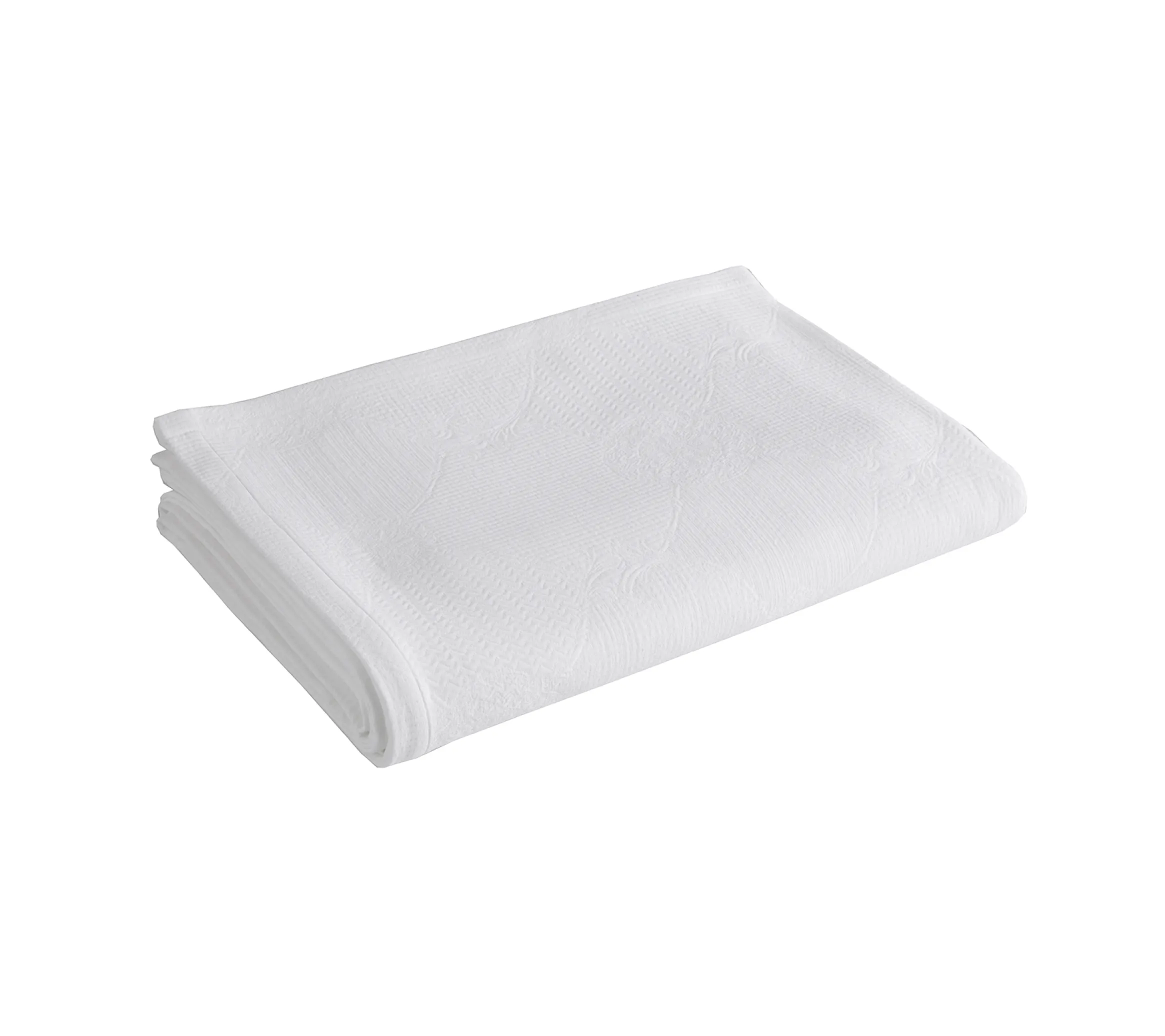 JETE DE LIT VERONE BLANC
