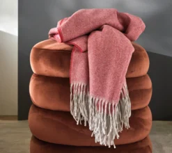 PLAID HIMALAYA BOIS DE ROSE