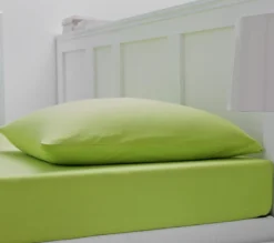 TAIE UNI COTON EXTENSIBLE POMME