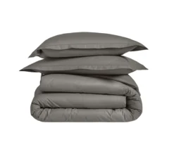 TAIE UNI PERCALE ACIER