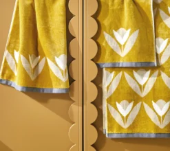 TAPIS DE BAIN TULIPA OCRE