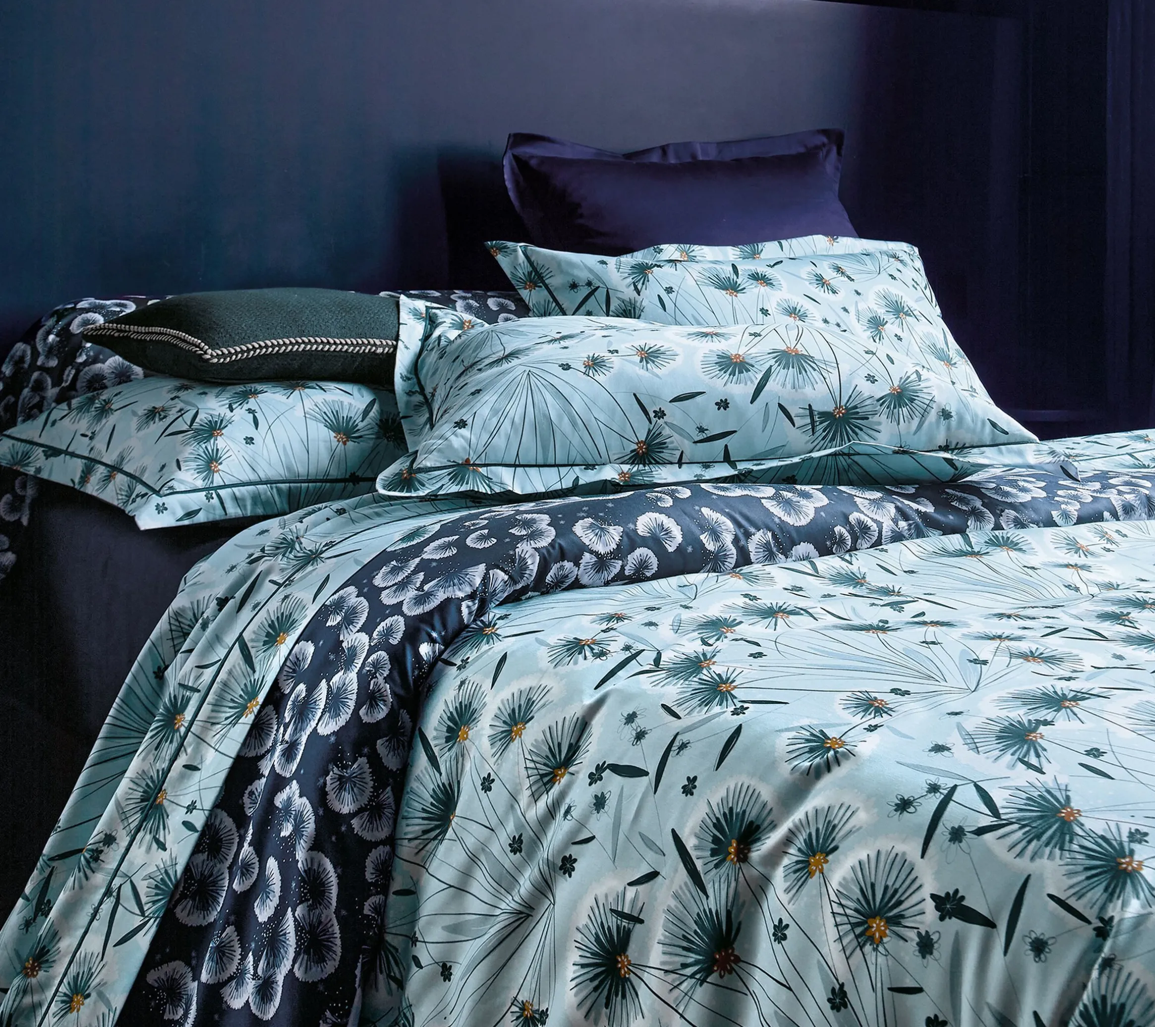 TRAVERSIN FLOREA BLEU CELESTE