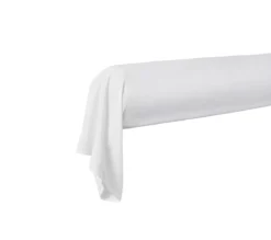 TRAVERSIN UNI PERCALE BLANC