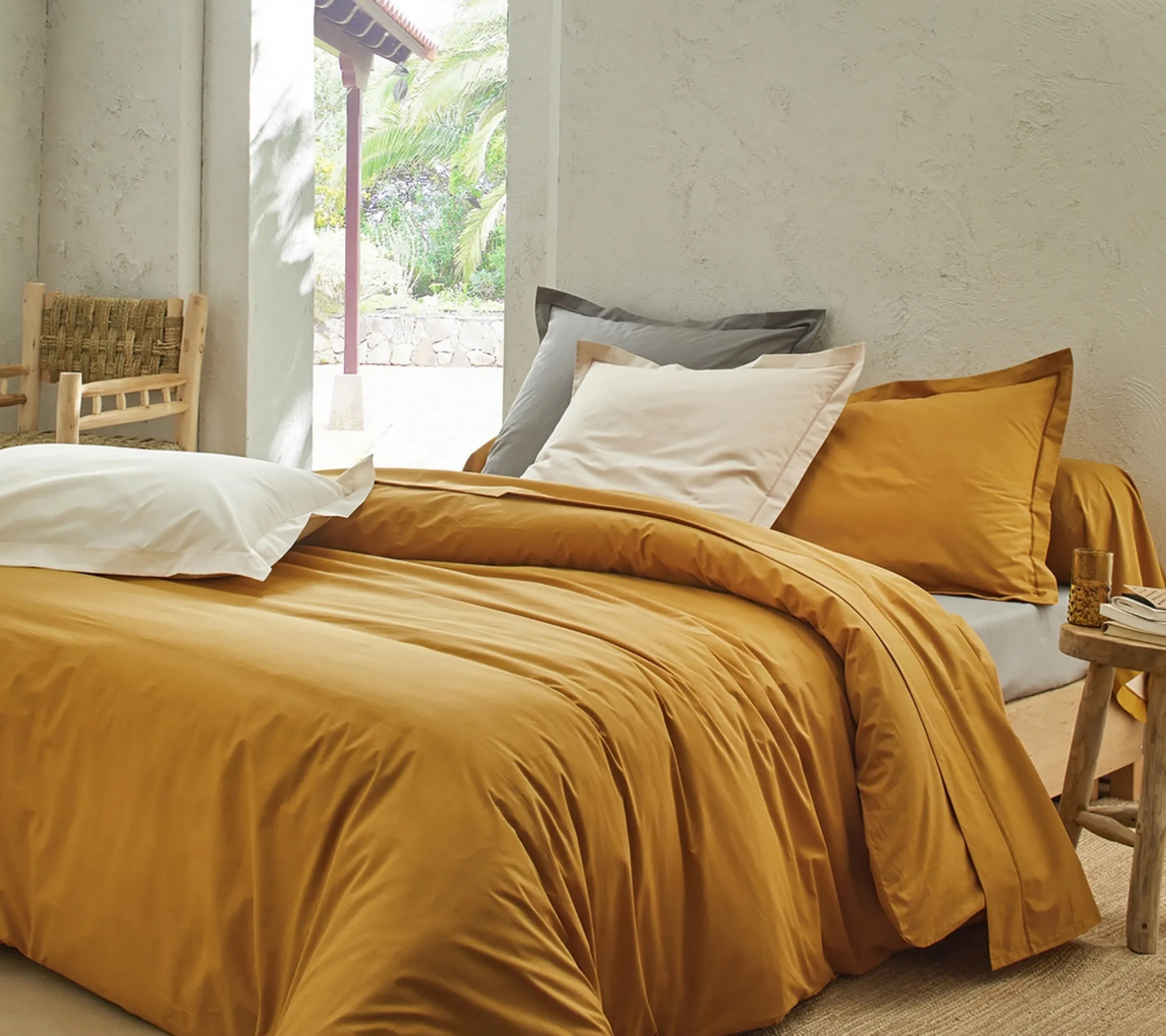 TRAVERSIN UNI PERCALE NOUGAT