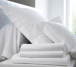 TRAVERSIN UNI SATIN BLANC