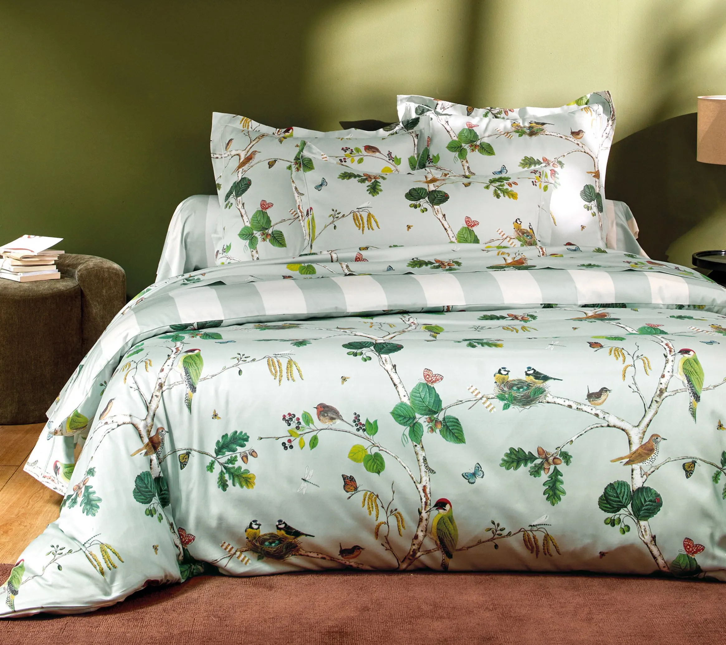 TRAVERSIN WOODLAND BLEU CELESTE
